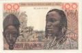West African States 100 Francs, 20. 3.1961